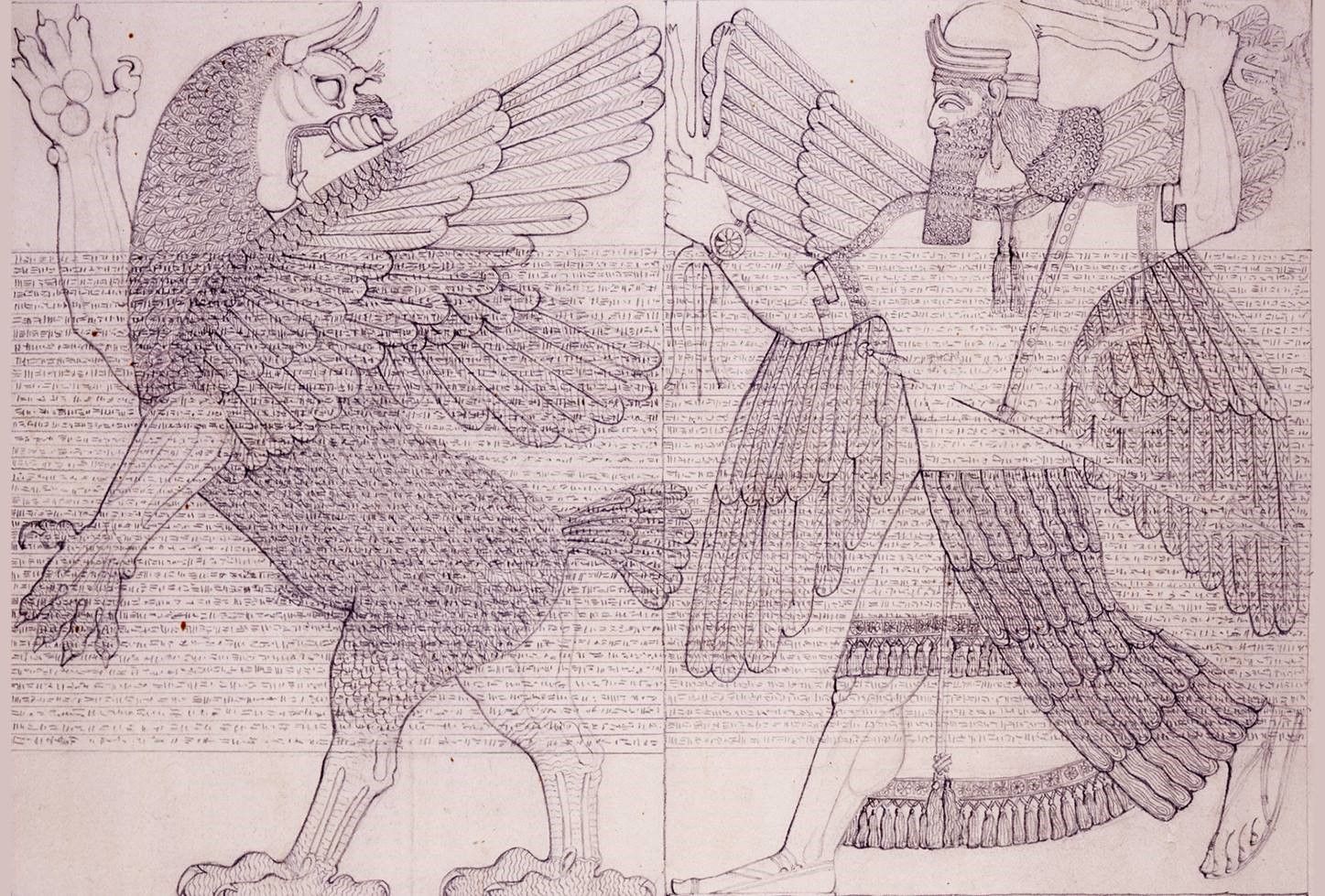 Ninurta und der Sturmvogel (BM 124572) (c) The British Museum.