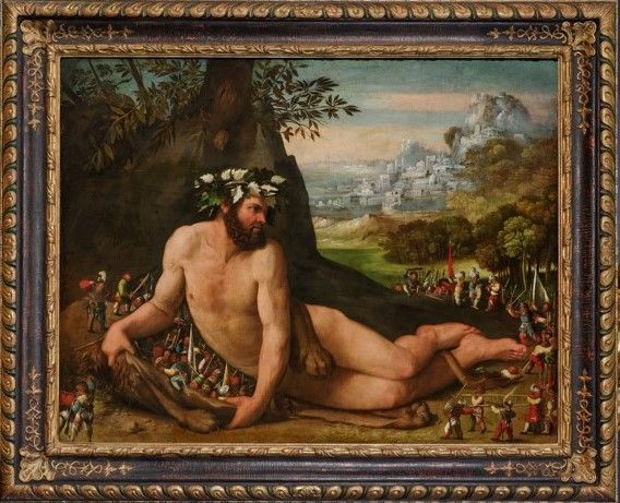 Dosso Dossi, Herkules und die Pygmäen, um 1530; Alte Galerie im UM Joanneum Graz