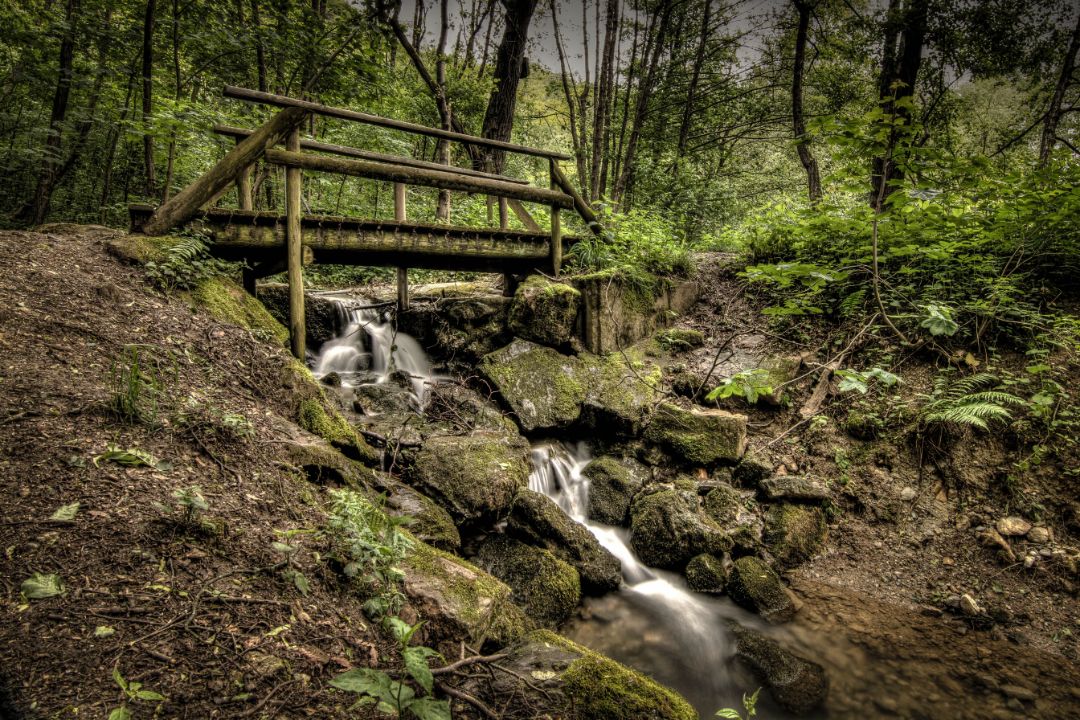 Wasserfall bei den Bründlteichen Wasserfall bei den Bründlteichen