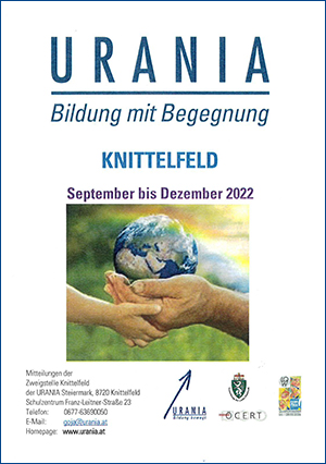 URANIA Programm Knittelfeld September bis Dezember 2022